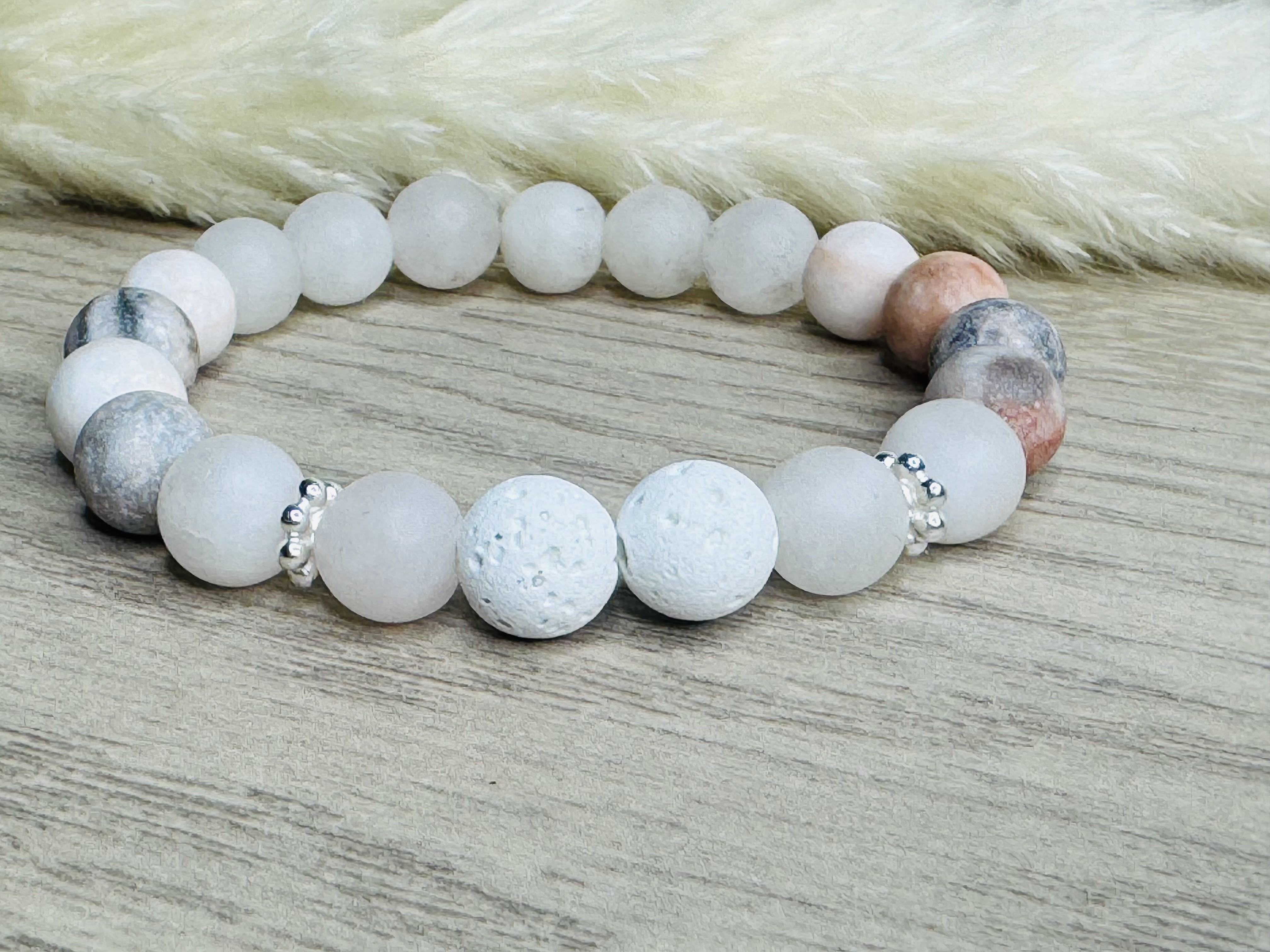 Armband aus Heilsteinen und Düften 26S-605
