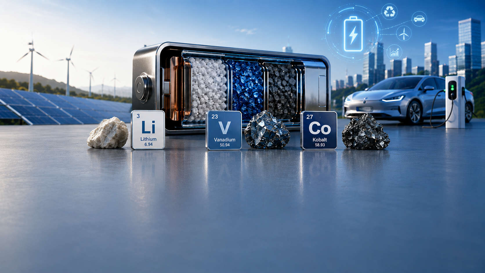 Von Lithium, Vanadium und Kobalt – Die Batterie der Zukunft 26W-409