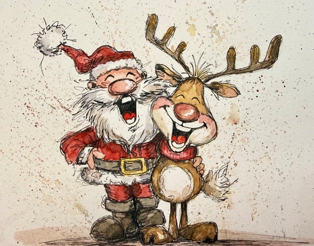 Weihnachtskarten Sketching 26W-607
